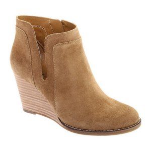 LUCKY BRAND Suede Wedge Ankle Booties
